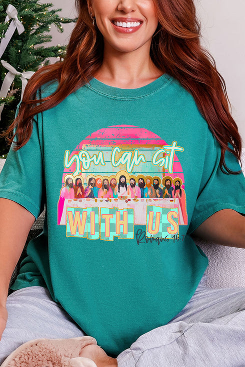 You Can Sit With Us Comfort Colors Adult Ring-Spun Cotton Tee