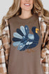Turkey In Stitches Comfort Colors Adult Ring-Spun Cotton Tee