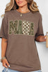 Camo Checkered Mama Comfort Colors Adult Ring-Spun Cotton Tee