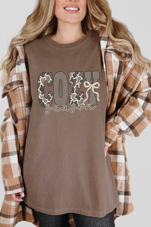 Camo Cozy Season Comfort Colors Adult Ring-Spun Cotton Tee