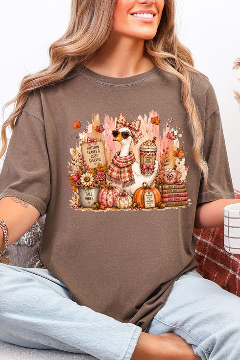 Goose Fall Vibes Comfort Colors Adult Ring-Spun Cotton Tee