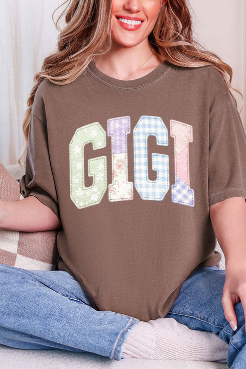 Personalized Soft Stitch Mom Name Comfort Colors Adult Ring-Spun Cotton Tee *Choose Your Name