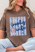 Blue Striped Trophy Wife Comfort Colors Adult Ring-Spun Cotton Tee