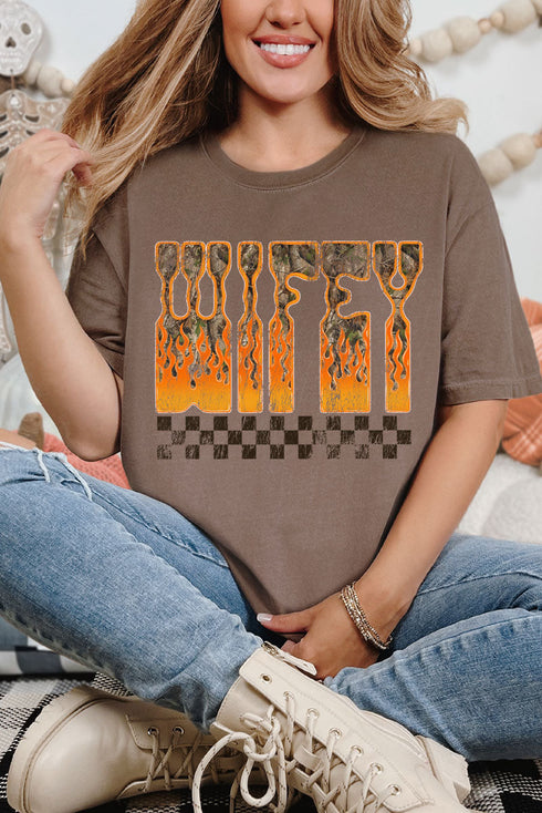 Wildfire Wifey Comfort Colors Adult Ring-Spun Cotton Tee