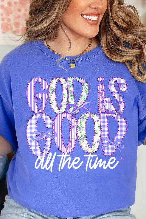 Coquette God Is Good Comfort Colors Adult Ring-Spun Cotton Tee