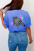 See You Soon Raccoon Full Front & Back Design Comfort Colors Adult Ring-Spun Cotton Tee