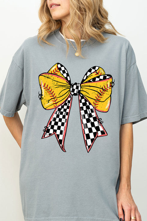 Fastpitch Check Comfort Colors Adult Ring-Spun Cotton Tee