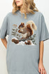 Faux Yarn Winter Squirrel Comfort Colors Adult Ring-Spun Cotton Tee