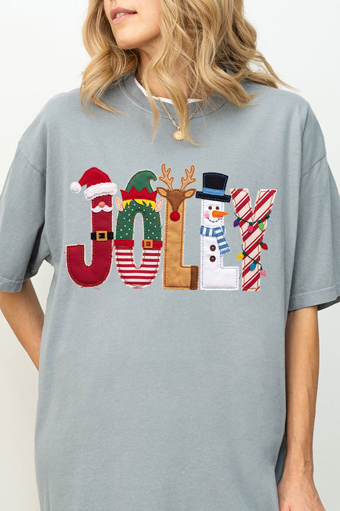 Christmas Characters Jolly Comfort Colors Adult Ring-Spun Cotton Tee
