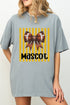 Personalized Yellow Gold Varsity Bow Comfort Colors Adult Ring-Spun Cotton Tee *Enter Mascot Name