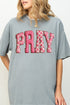 Pink Faux Yarn Coquette Pray Comfort Colors Adult Ring-Spun Cotton Tee