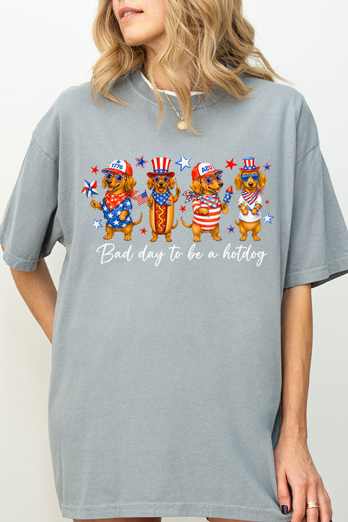 Red, White & Weiner Comfort Colors Adult Ring-Spun Cotton Tee