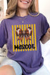 Personalized Yellow Gold Varsity Bow Comfort Colors Adult Ring-Spun Cotton Tee *Enter Mascot Name