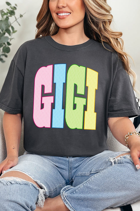 Color Me Loved Gigi Comfort Colors Adult Ring-Spun Cotton Tee