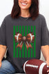Green Varsity Bow Comfort Colors Adult Ring-Spun Cotton Tee