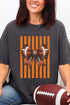 Orange Varsity Bow Comfort Colors Adult Ring-Spun Cotton Tee