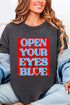 Open Your Eyes Blue Comfort Colors Adult Ring-Spun Cotton Tee