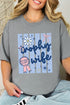 Blue Striped Trophy Wife Comfort Colors Adult Ring-Spun Cotton Tee