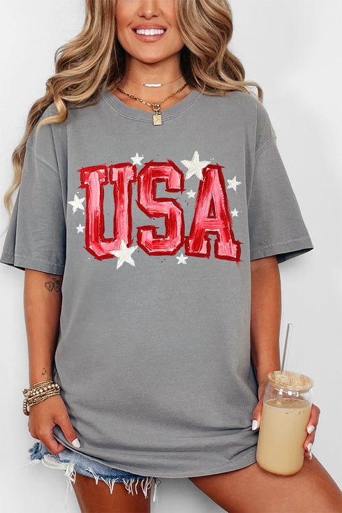 Painted Patriotism Comfort Colors Adult Ring-Spun Cotton Tee