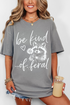 Be Kind Of Feral Raccoon Comfort Colors Adult Ring-Spun Cotton Tee