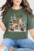 Faux Yarn Winter Deer Comfort Colors Adult Ring-Spun Cotton Tee