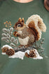 Faux Yarn Winter Squirrel Comfort Colors Adult Ring-Spun Cotton Tee