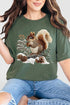 Faux Yarn Winter Squirrel Comfort Colors Adult Ring-Spun Cotton Tee