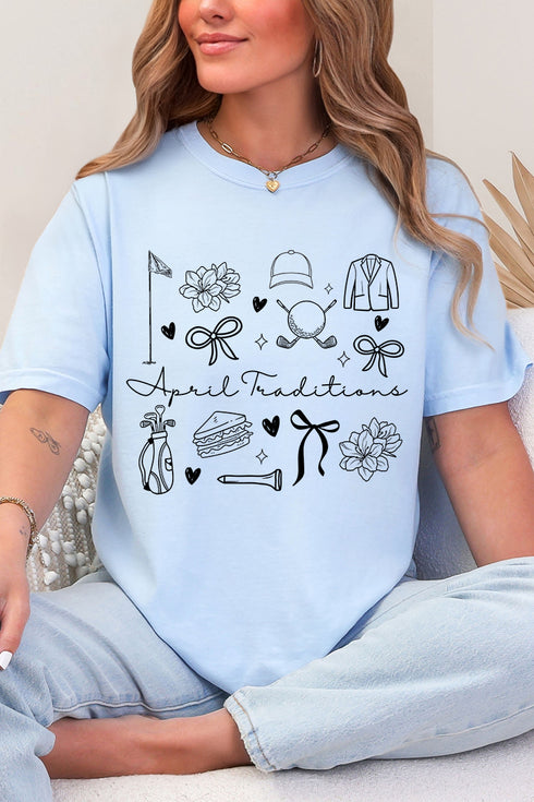 April Traditions Comfort Colors Adult Ring-Spun Cotton Tee