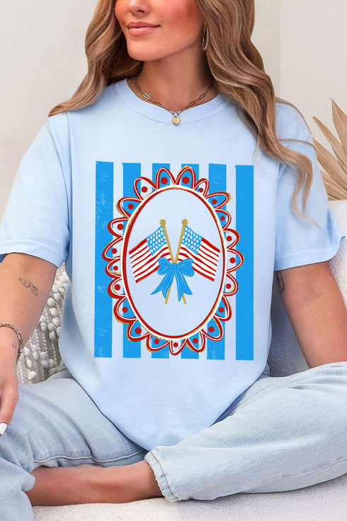 Freedom Flags Forever Comfort Colors Adult Ring-Spun Cotton Tee