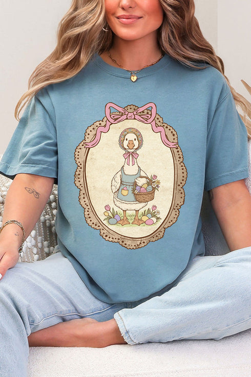 Easter Belle Spring Goose Comfort Colors Adult Ring-Spun Cotton Tee