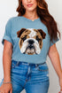 Faux Yarn English Bulldog Comfort Colors Adult Ring-Spun Cotton Tee