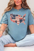 Faux Patchwork USA Map Comfort Colors Adult Ring-Spun Cotton Tee