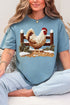 Faux Yarn Winter Chicken Comfort Colors Adult Ring-Spun Cotton Tee