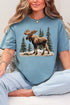 Faux Yarn Winter Moose Comfort Colors Adult Ring-Spun Cotton Tee