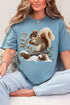 Faux Yarn Winter Squirrel Comfort Colors Adult Ring-Spun Cotton Tee