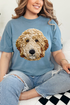 Faux Yarn Goldendoodle Comfort Colors Adult Ring-Spun Cotton Tee