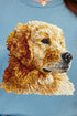 Faux Yarn Golden Retriever Comfort Colors Adult Ring-Spun Cotton Tee