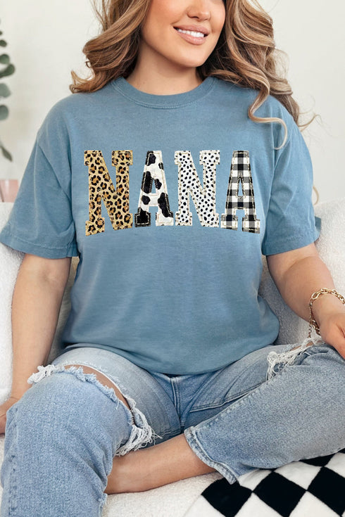 Pattern Play Nana Comfort Colors Adult Ring-Spun Cotton Tee