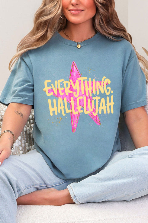 Star Everything Hallelujah Comfort Colors Adult Ring-Spun Cotton Tee