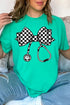 Checkered Black Stethoscope Comfort Colors Adult Ring-Spun Cotton Tee