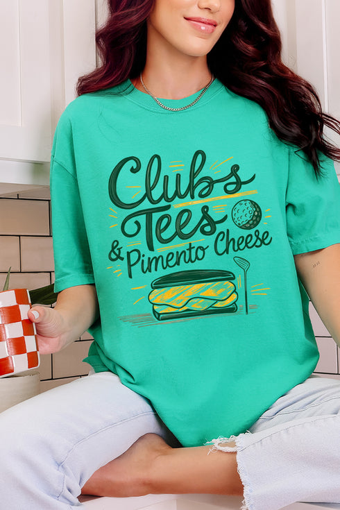 Clubs, Tees & Pimento Cheese Comfort Colors Adult Ring-Spun Cotton Tee