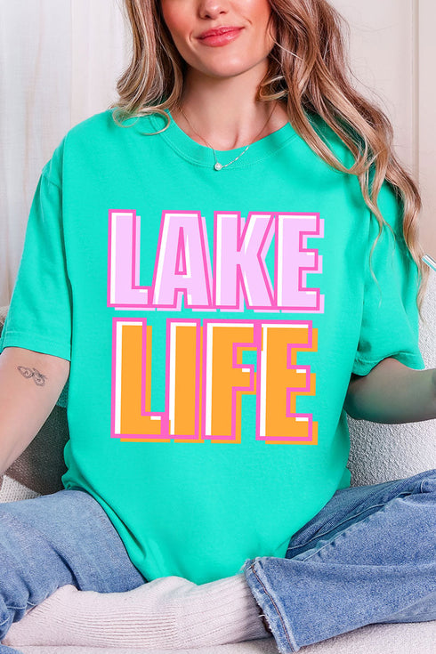 Golden Hour Lake Life Comfort Colors Adult Ring-Spun Cotton Tee