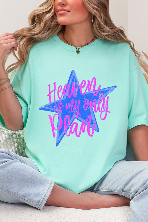 Heaven Is My Only Plan Comfort Colors Adult Ring-Spun Cotton Tee