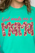 Pink God Made Me A Mama Comfort Colors Adult Ring-Spun Cotton Tee