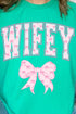 Pink Wifey Coquette Comfort Colors Adult Ring-Spun Cotton Tee