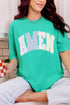 Garden Gingham Amen Comfort Colors Adult Ring-Spun Cotton Tee