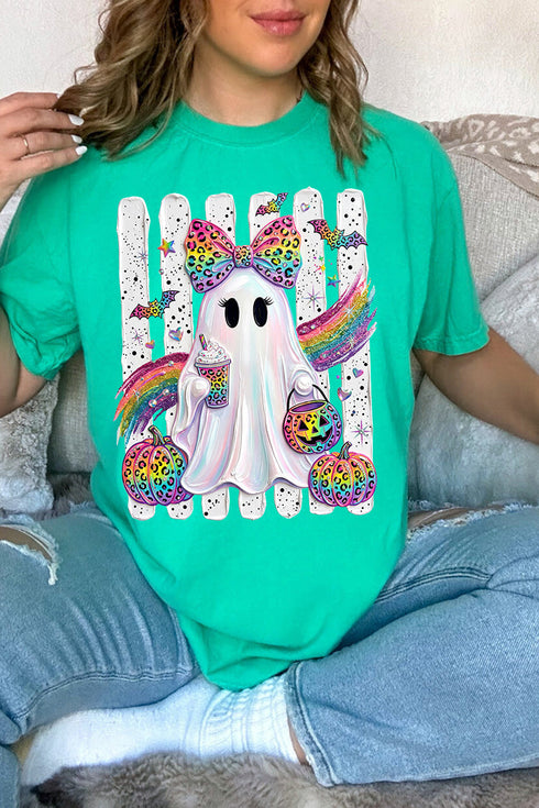 Rainbow Glam Ghost Comfort Colors Adult Ring-Spun Cotton Tee