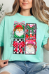 Merry Christmas Leopard Doodle Comfort Colors Adult Ring-Spun Cotton Tee