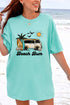 Retro Beach Bum Comfort Colors Adult Ring-Spun Cotton Tee
