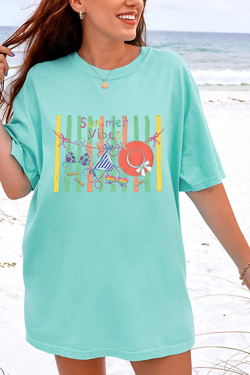 Bikini Summer Vibes Comfort Colors Adult Ring-Spun Cotton Tee